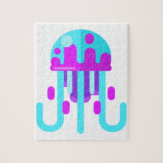 Primitieve stijl kwallen legpuzzel (Verticaal)