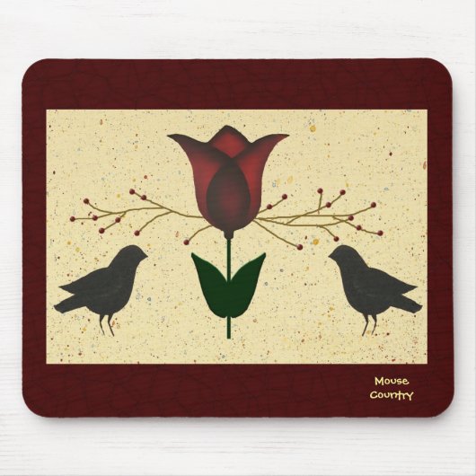 primitieve tulpenmousepad muismat (Voorkant)