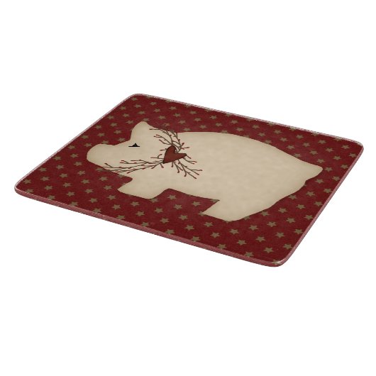 Primitieve varkensglas snijplank (Hoek)