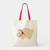 Primitieve Varkenspijn Canvas tas (Achterkant)