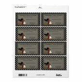 Primitieve verzending land Saltbox House Crow Ship Etiket (Full Sheet)