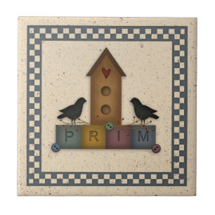Primitieve Vogelhuisje Tegels Tegeltje