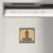 Primitieve vogelhuismagneet magneet (Insitu (Vaatwasser))