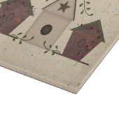 Primitieve Vogelhuizen Glas Snijplank (Hoek)