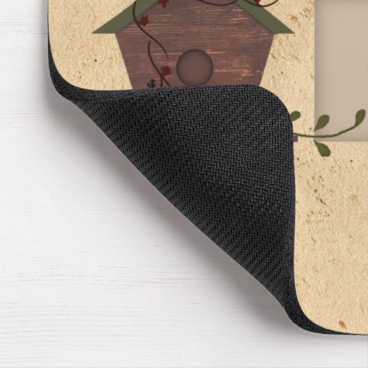 Primitieve Vogelhuizen Mousepad Muismat (Hoek)