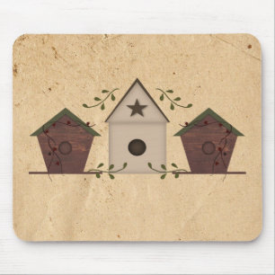 Primitieve Vogelhuizen Mousepad Muismat