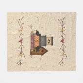 Primitieve vrienden van de familie Faith Fleece Deken (Voorkant (Horizontaal))
