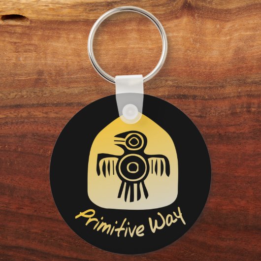 Primitieve weg sleutelhanger (Voorkant)