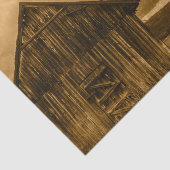 Primitieve westerne boerderij oude schuur tissuepapier (Detail)