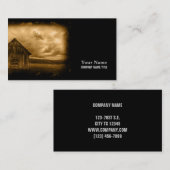 Primitieve westerne boerderij oude schuur visitekaartje (Voorkant / Achterkant)