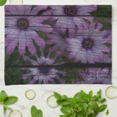 Primitieve Westerne Country Barn plank paarse made Theedoek (Gevouwen)