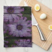 Primitieve Westerne Country Barn plank paarse made Theedoek (Quarter Fold)