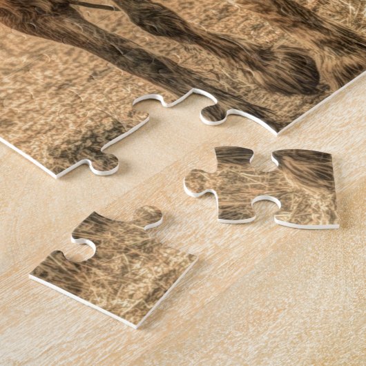 Primitieve Westerne land boerderij Legpuzzel (Zijkant)