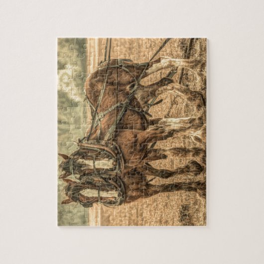 Primitieve Westerne land boerderij Legpuzzel (Verticaal)