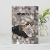 Primitieve Westerne landendelhouten eenden Kaart (Staand voorkant)