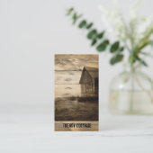 primitieve westerne landschapskool visitekaartje (Staand voorkant)