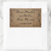 Primitieve wijn-Sticker Rechthoekige Sticker (Tas)