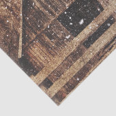 Primitieve wintersneeuwlandlandelijke oude Barn Tissuepapier (Detail)