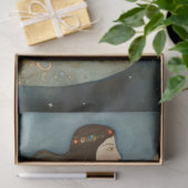 Primitieve zeemeermin in de Keltische oceaanontbin Tissuepapier (Geschenk)