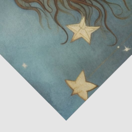 Primitieve zeemeermin in de Keltische oceaanontbin Tissuepapier (Detail)