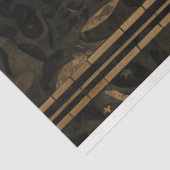 Primitieve zeemeermin met vis hemelse decoupage tissuepapier (Detail)