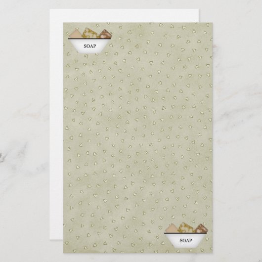 Primitieve zeepfabriek briefpapier (Voorkant / Achterkant)