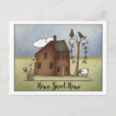 Primitieve Zoutbox Home Housewarming Party | Uitnodiging Briefkaart (Voorkant)