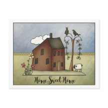 Primitieve Zoutbox Home Housewarming Party |