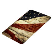 Primitive Americana Barn Wood American Flag Magneet (Linkerzijde)