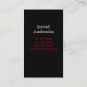 Primitive Americana Barn Wood American Flag Visitekaartje (Achterkant)