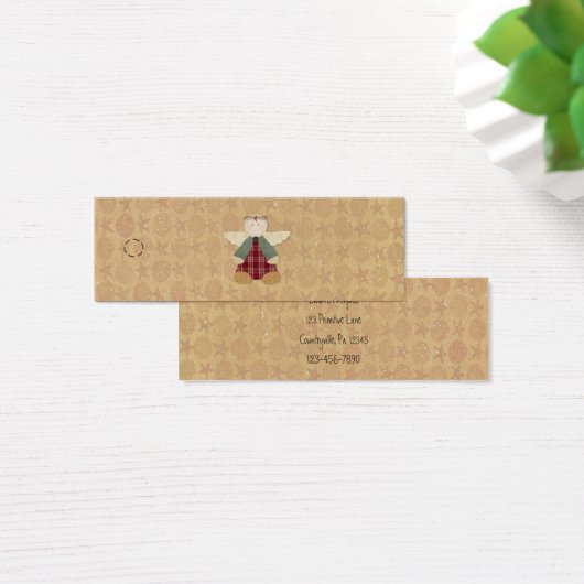 Primitive Angel Hang Label Mini Visitekaartjes (Bureau)
