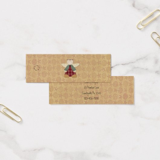Primitive Angel Hang Label Mini Visitekaartjes (Kantoor)