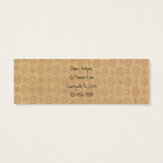 Primitive Angel Hang Label Mini Visitekaartjes (Achterkant)