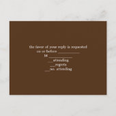 Primitive Barn Wood farmhouse bruiloft Uitnodiging Briefkaart (Achterkant)