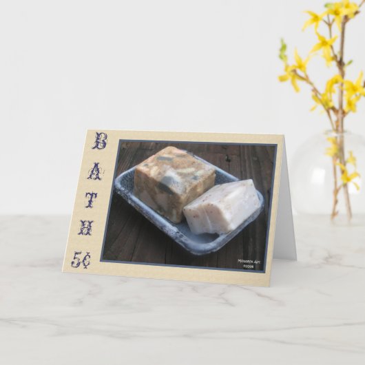 Primitive Bath Soaps Note Kaart (Gele Bloem)
