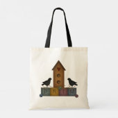 Primitive Birdhouse Bag Tote Bag (Achterkant)
