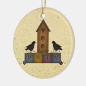 Primitive Birdhouse Ornament (Links)