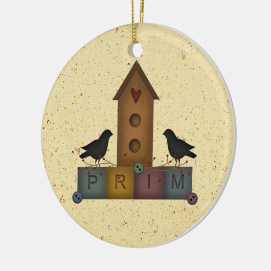 Primitive Birdhouse Ornament (Links)