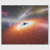 Primitive Black Hole Space Illustration NASA Cadeaupapier (Vlak)