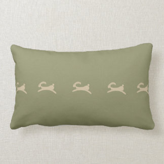 Primitive Bunny Olive Green Kussen