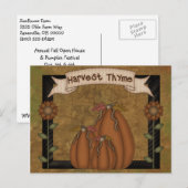 Primitive Country Herfst Harvest Briefkaart (Voorkant / Achterkant)