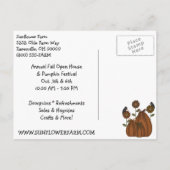 Primitive Country Herfst Harvest Briefkaart (Achterkant)