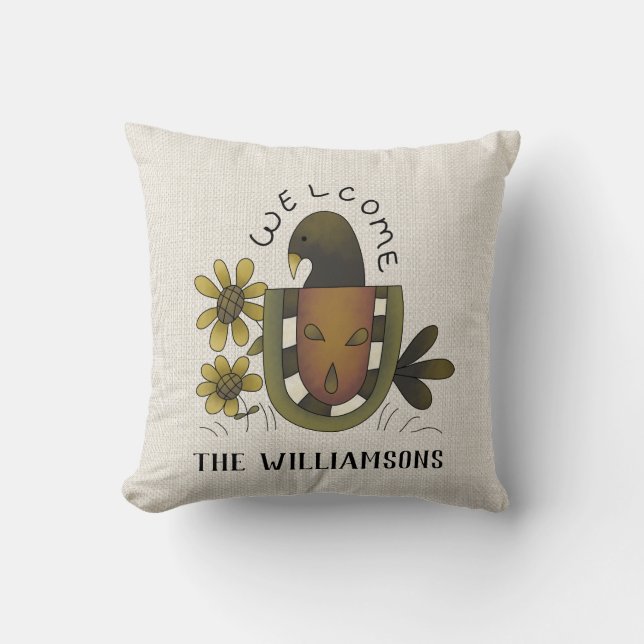 PRIMITIVE CROW WELCOME COUNTRY NAME KUSSEN (Voorkant)