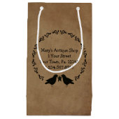 Primitive Crows Circle Gift Bag Klein Cadeauzakje (Voorkant)