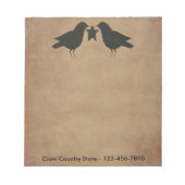 Primitive Crows Custom Notitieblok (Voorkant)