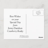 Primitive Crows Zonnebloemen Verjaardag Briefkaart (Achterkant)