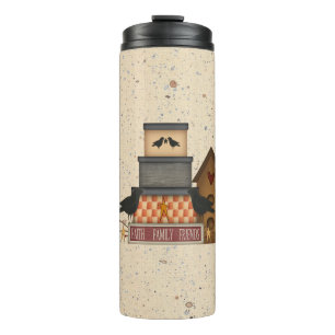 Primitive Faith Family Friends Thermal Tumbler Thermosbeker
