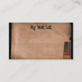 Primitive Harvest Custom Visitekaartje (Achterkant)