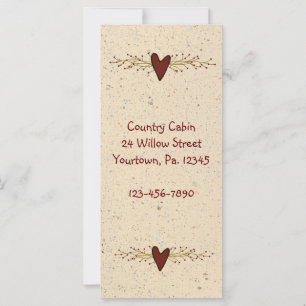 Primitive Heart Rack Kaart Mark