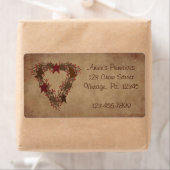 Primitive Holiday Wreatlabel Etiket (Insitu)